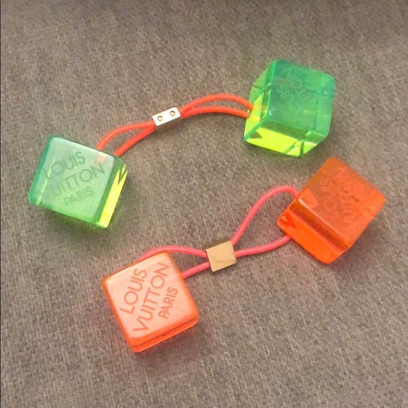 Louis Vuitton Other - Louis Vuitton Resin Hair Cubes Green Orange